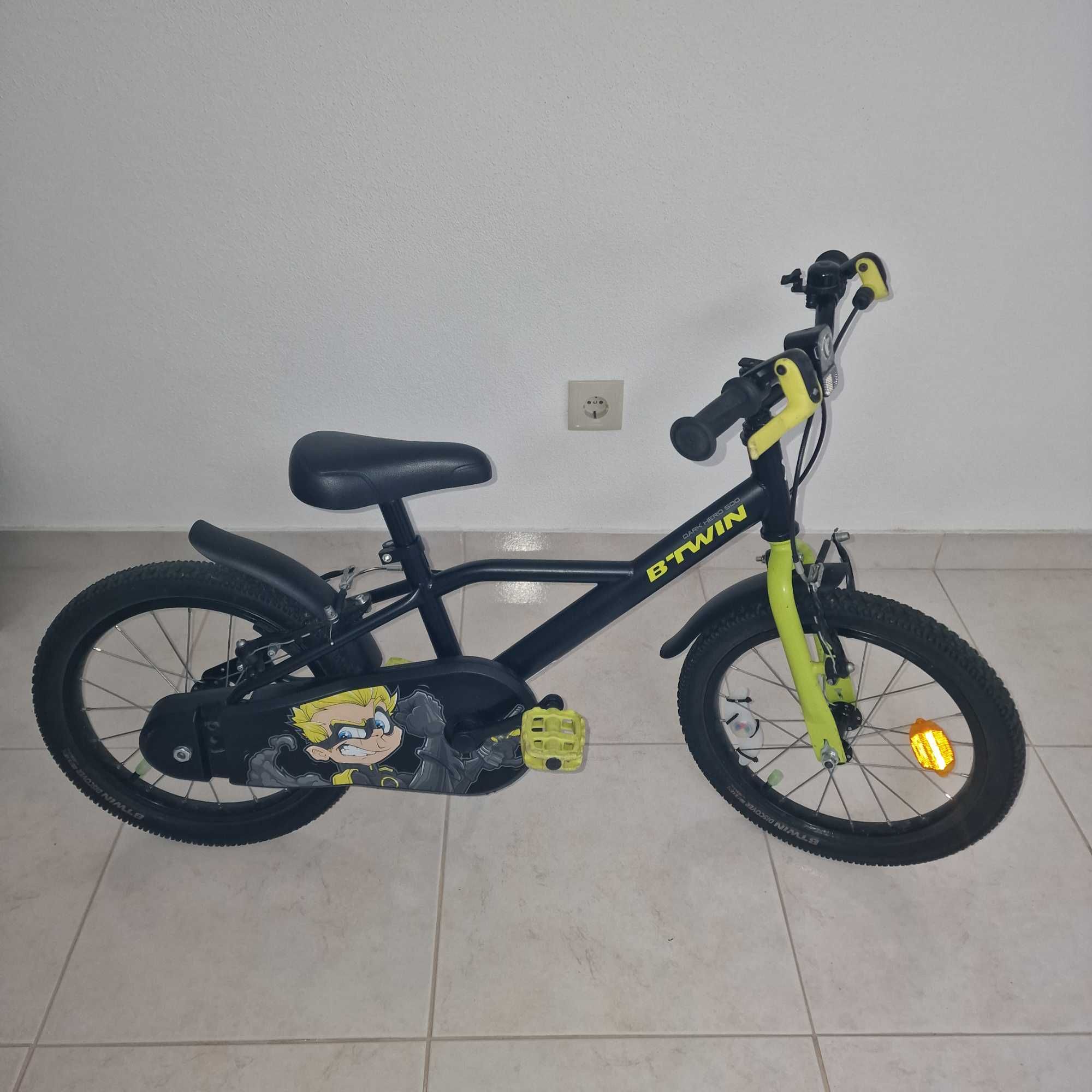 Bicicleta de criança Btwin Hero Dark 16"