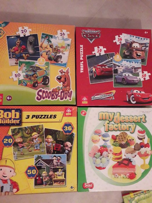 Brzechwa Baśnie Puzzle Trefl Scooby Bob Cars Lokomotywa Mandale Tropik