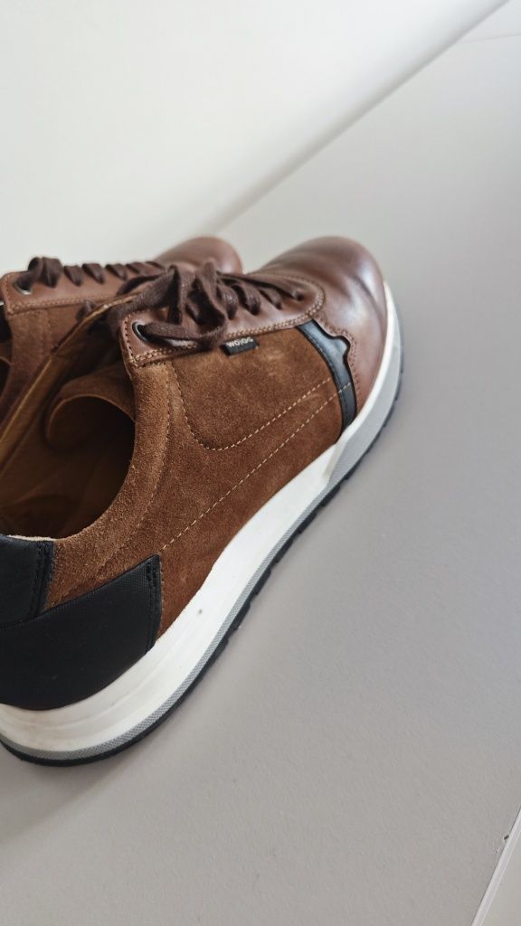 Buty męskie skórzane Wojas półbuty eleganckie sportowe