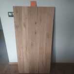 Blaty surowe Dąb Rustic, klejonka dębowa 100/55/4 cm - od ręki