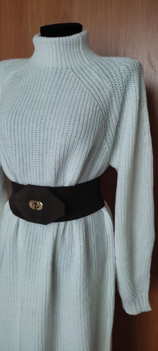 Білосніжна сукня-оверсайз S-L