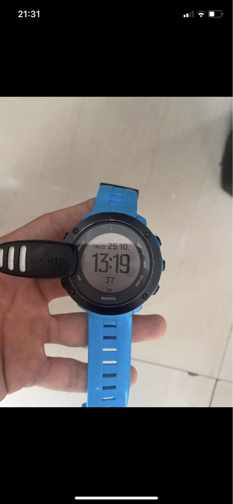 Niebieski Zegarek sportowy Suunto