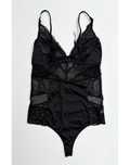 Body Czarne Koronkowe Sexy Koronka L 40 Bluzka Change