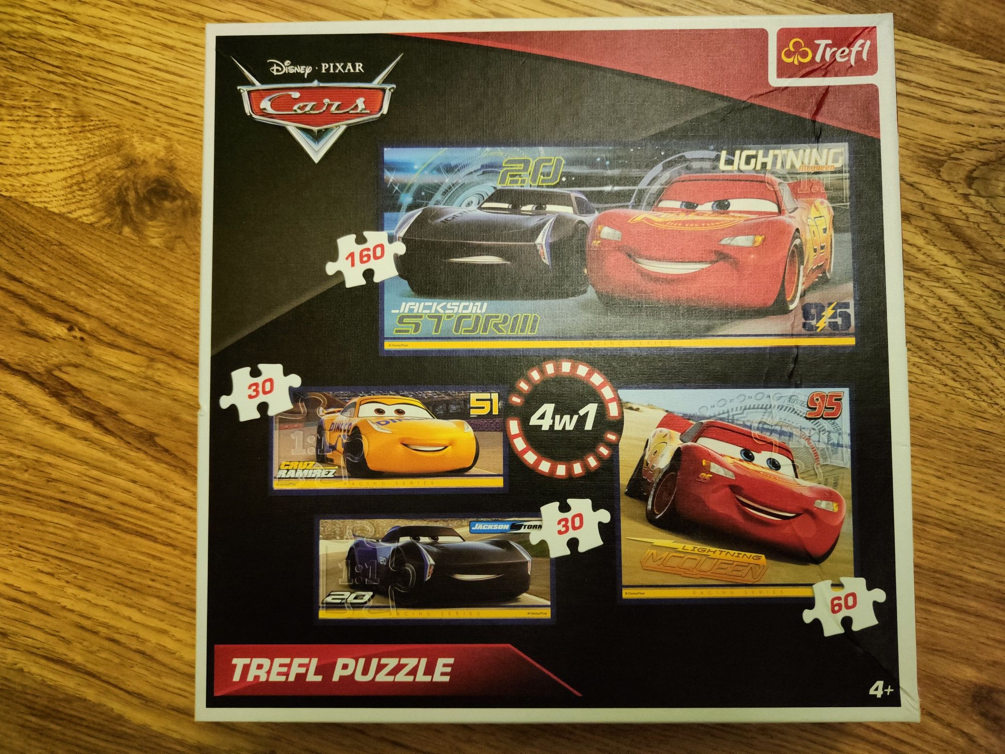 Puzzle dla dzieci z Cars, Zygzakiem McQueen