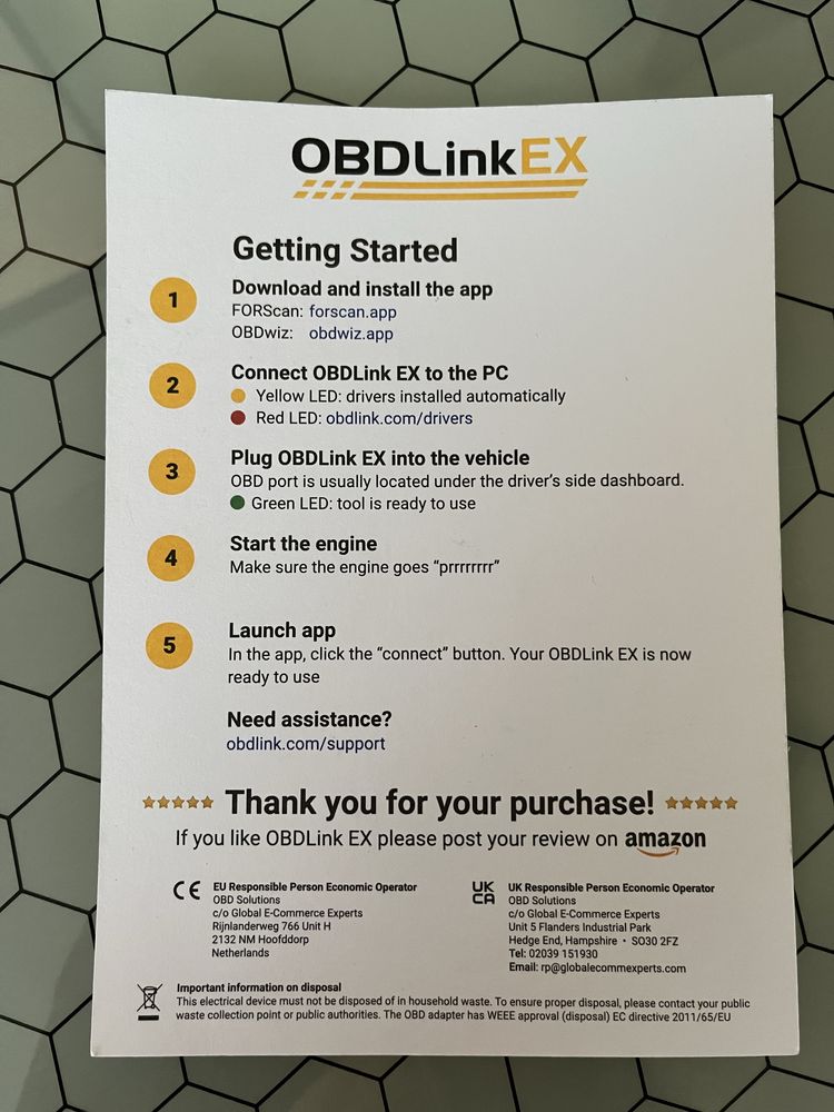 Odblink EX do Forscan i Renolink