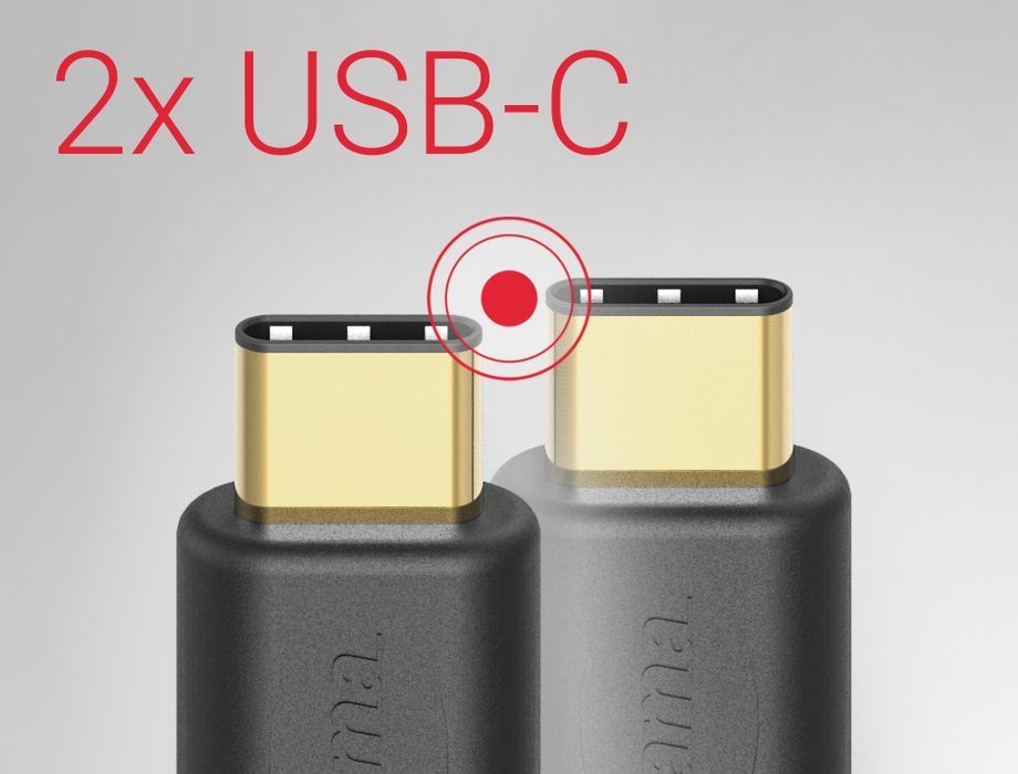 Hama Kabel ładujący USB C - USB C, 480 Mbit/s, 1,5 m, czarny OUTLET