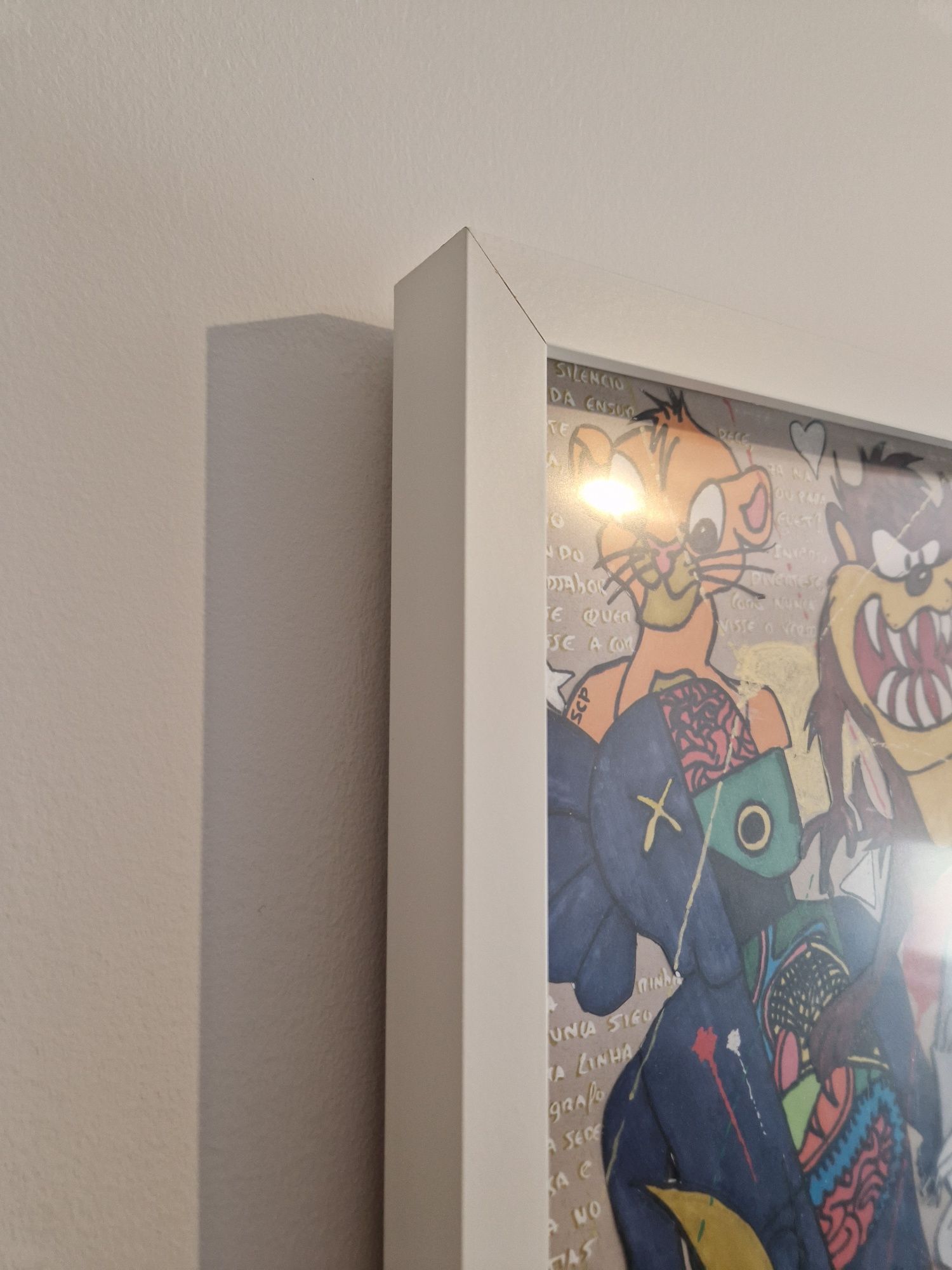 Quadro Disney em cartolina a Posca (com moldura)
