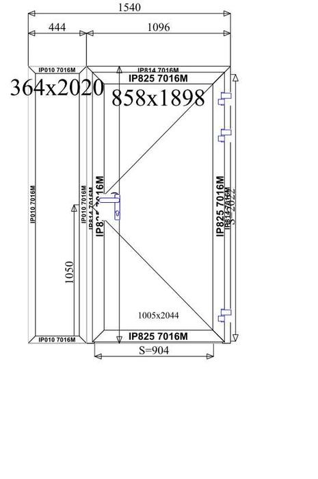 Drzwi zewnętrzne aluminiowe Aliplast System Imperial