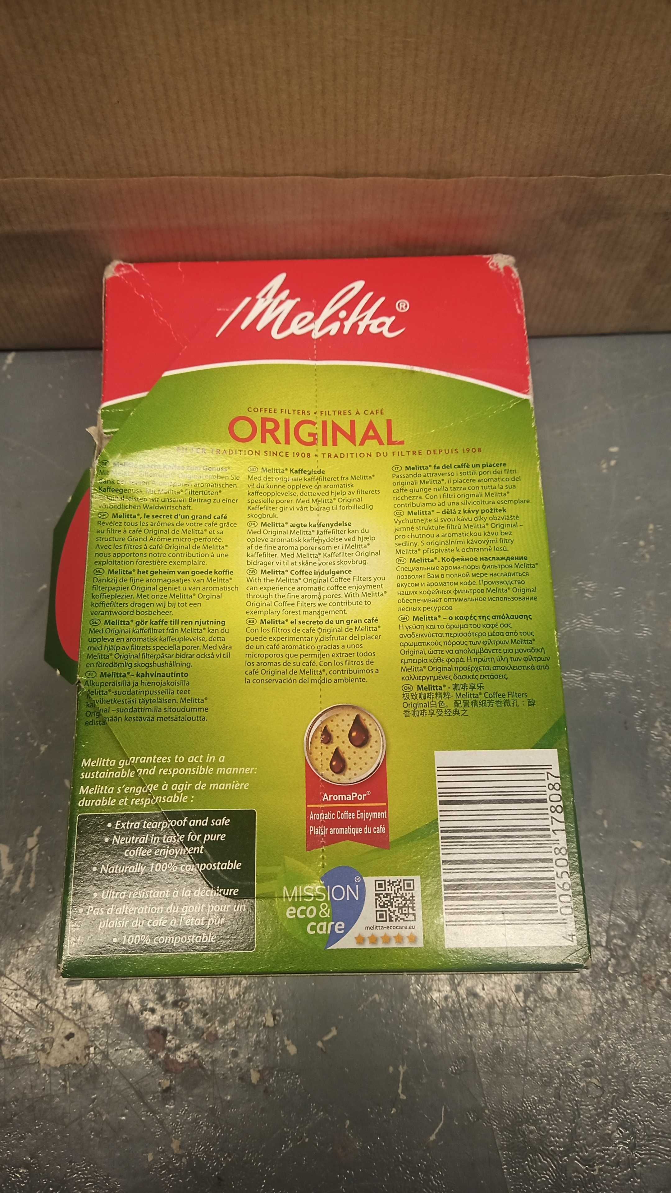 Melitta Original filtr do kawy Jednorazowy Brązowy 80 szt.