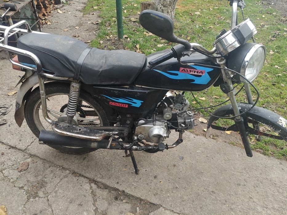 Рама,колесо,вилка, бак, документы, амортизаторы альфа дельта 72