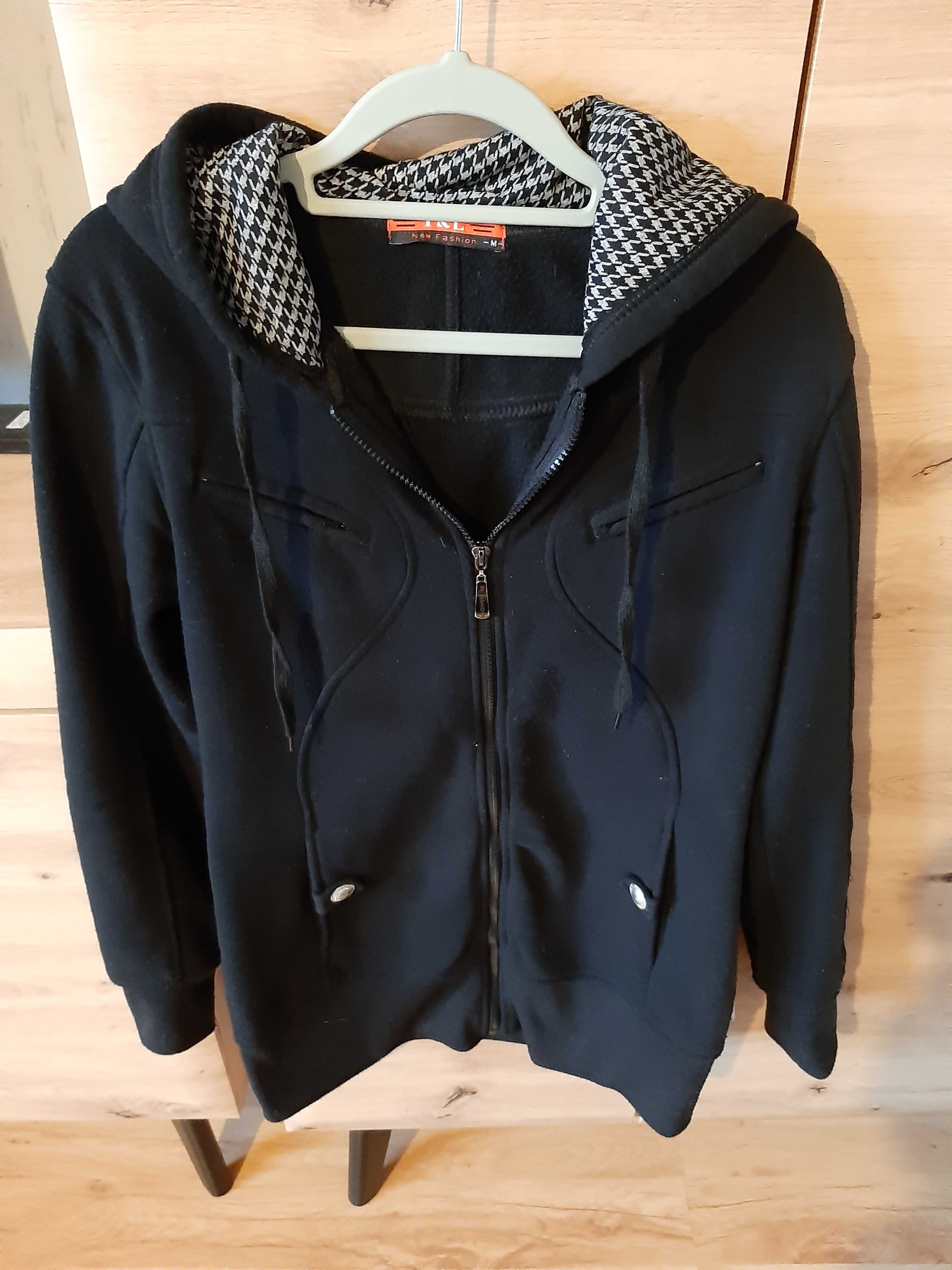 Bluza z kapturem, długa, ciepła, rozmiar S/M
