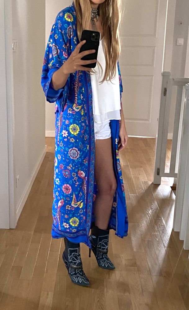 Kimono boho narzutka kaftan szlafroczek warsztaty rozwój