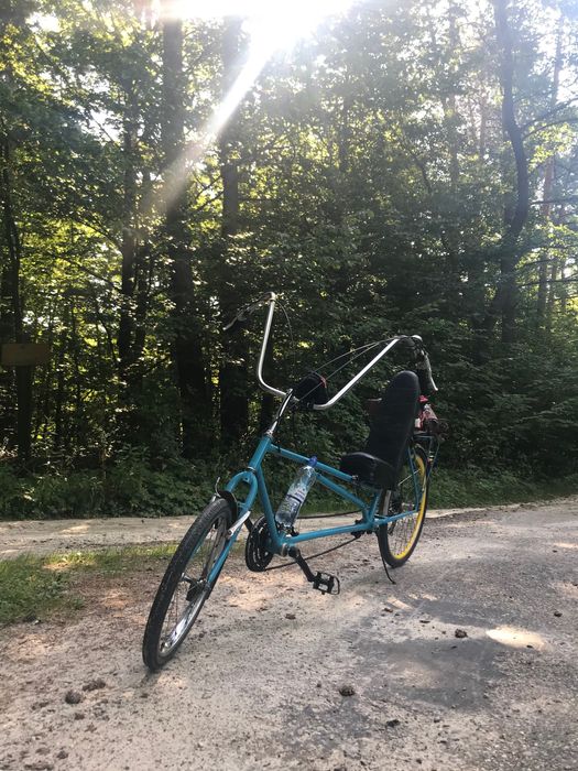 Rower poziomy samoróbka