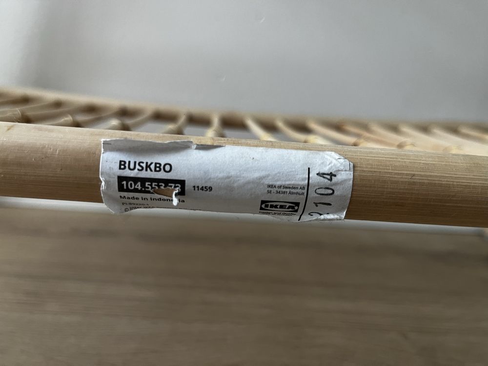 Stojak kwietnik ikea buskbo ratanowy boho