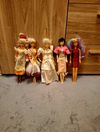 Lalka Barbie lalki Barbie zestaw 5 sztuk