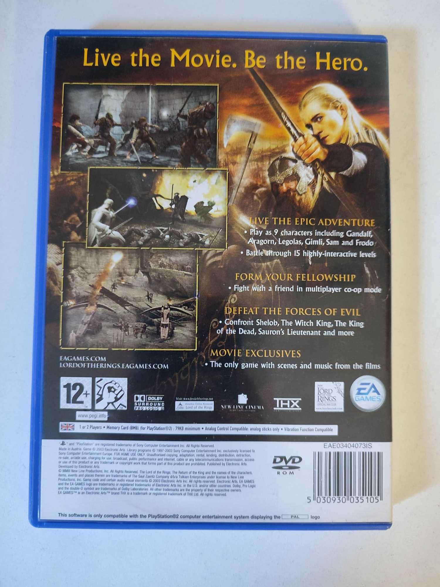 PS2 - The Lord Of The Rings: The Return Of The King