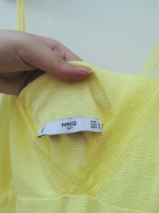 Blusa Amarela de Alças