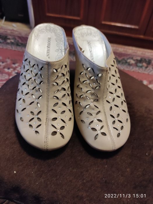 Сабо кожаные 37-38