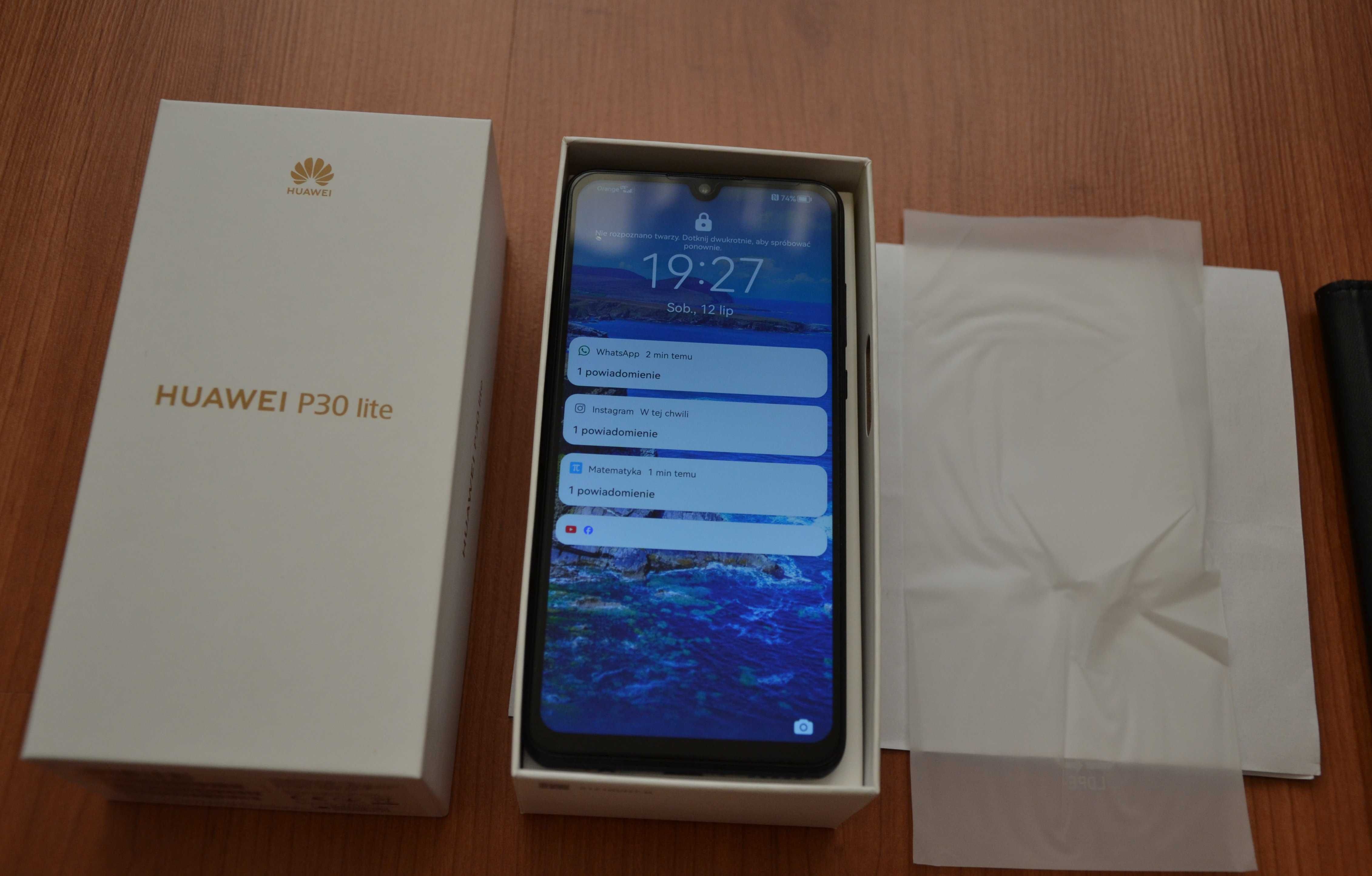 TELEFON Huawei P30 Lite 4 GB / 128 GB czarny MIDNIGHT BLACK - Jak Nowy