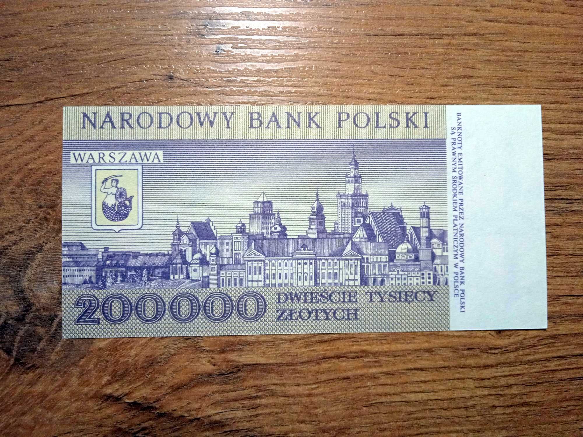 200000 zł 1989 F st.1 UNC