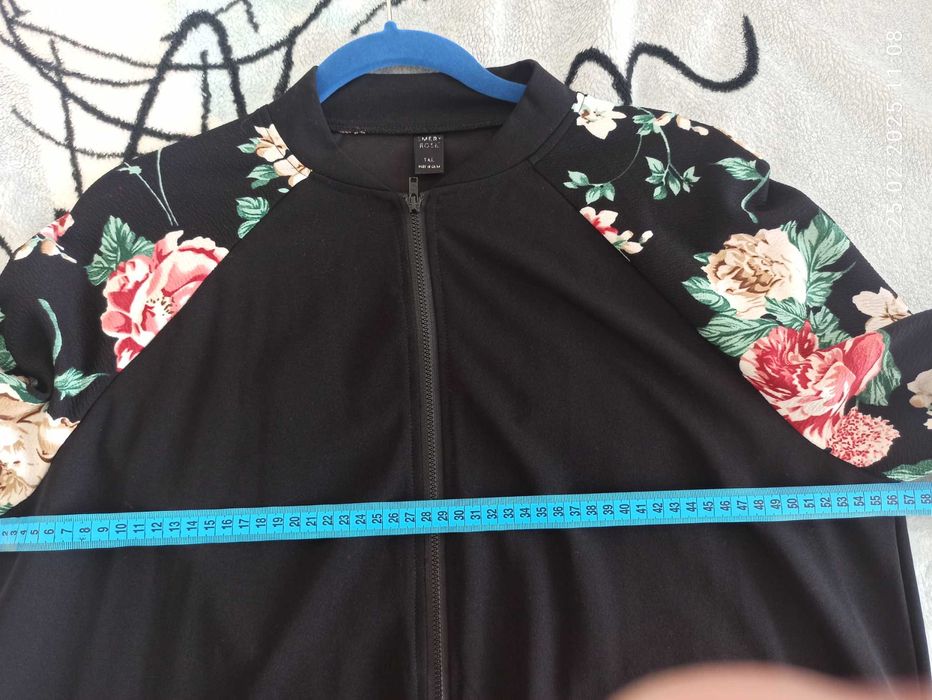 Sportowa sukienka rozpinana kwiaty tunika 42 XL może być do karmienia