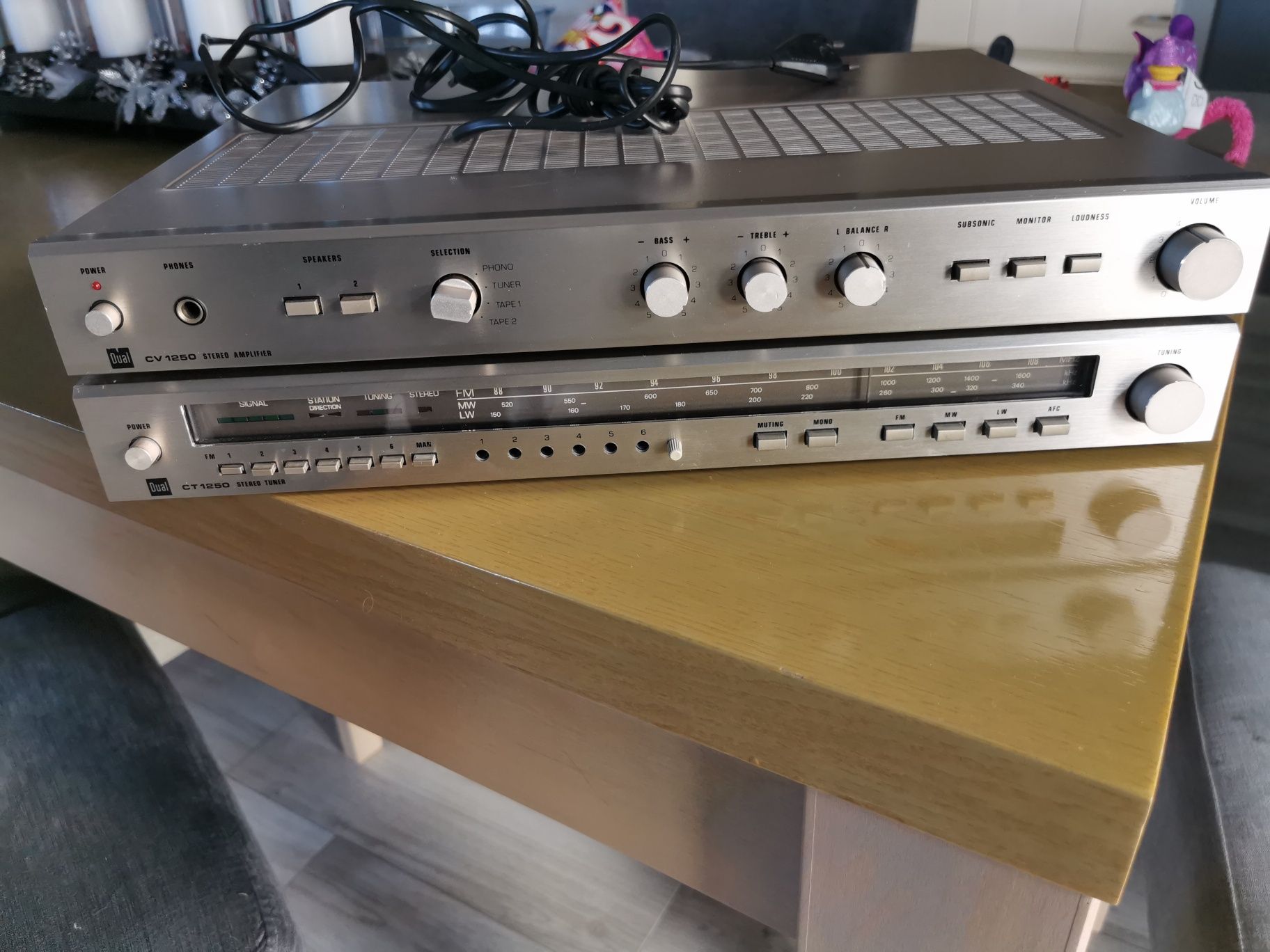 Wzmacniacz Dual CV 1250 tuner CT 1250