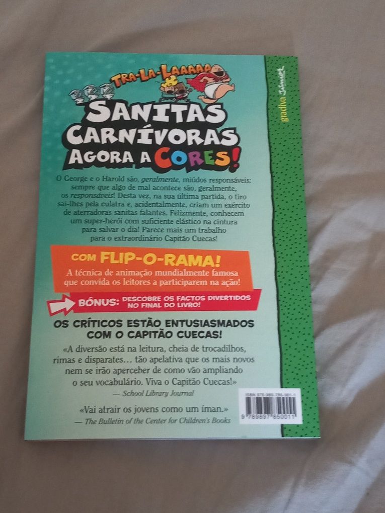 Livro Capitão cuecas. E o ataque das sanitas falantes.