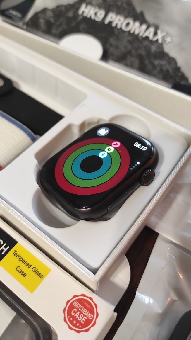 Smartwatch HK9 PROMAX + Duży zestaw, wiele dodatków, NOWY
