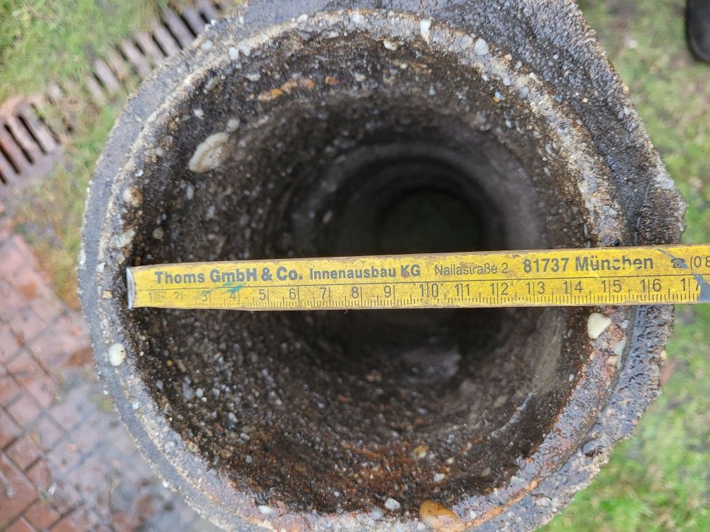 Rura betonowa 14 cm średnica wewnetrzna i długość  70 cm