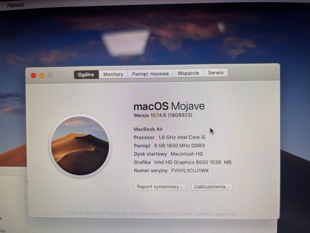Macbook Air 13 2017 stan idealny