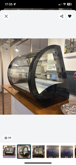 Vitrine refrigerada ou quente