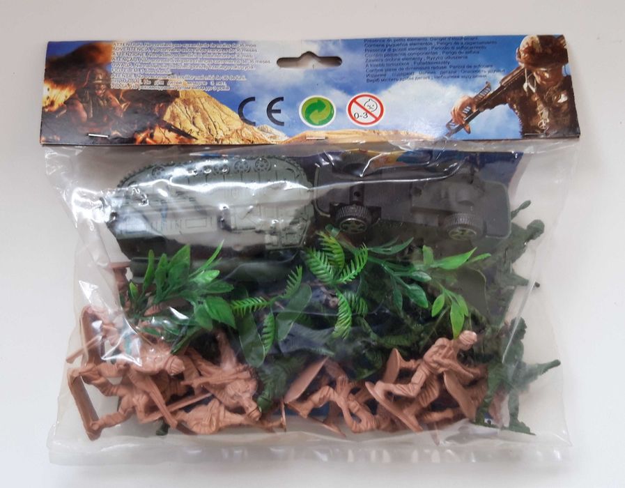 Brinquedo Vintage, soldados plásticos - Artigo NOVO e selado.