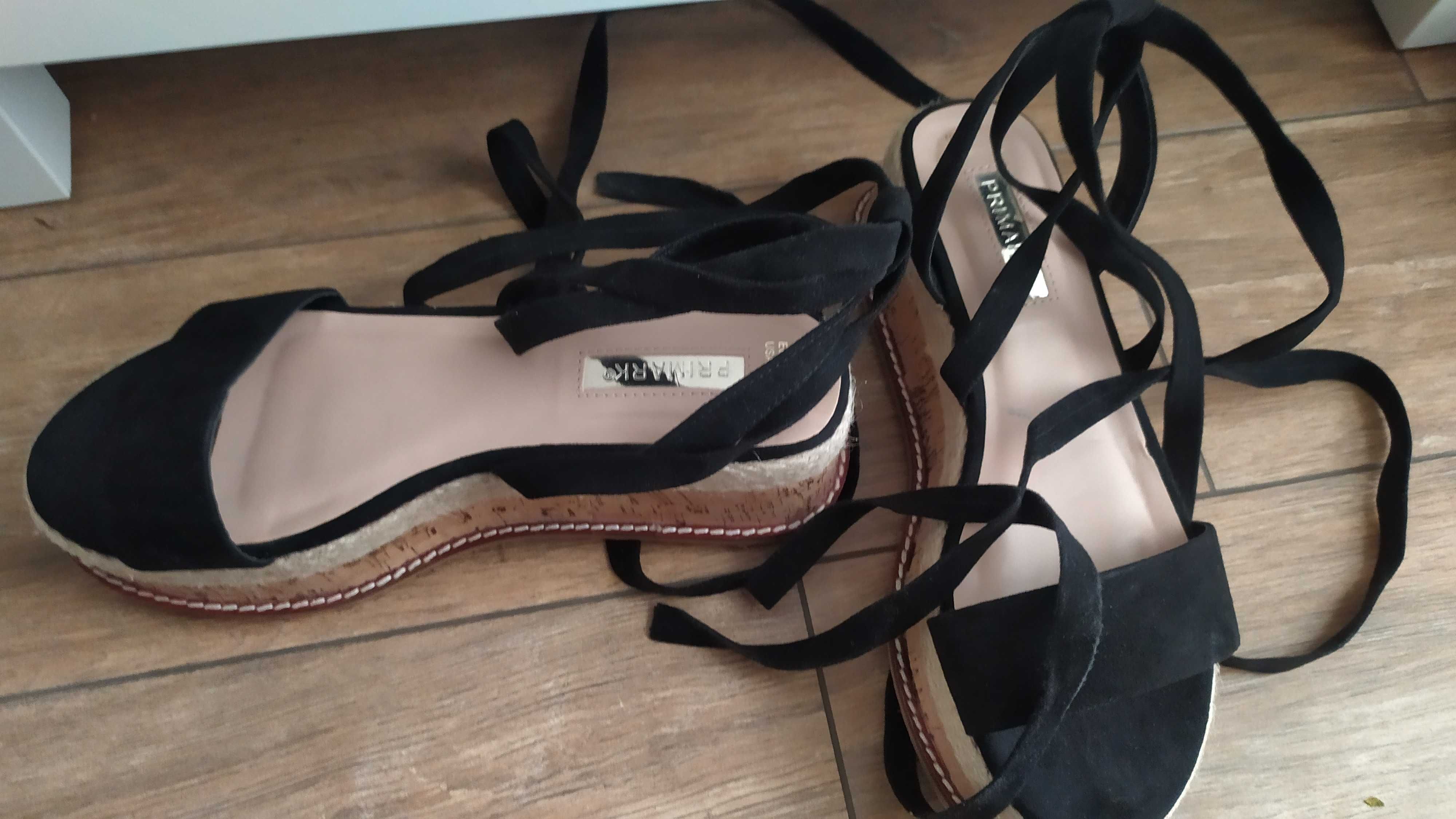 Buty na koturnie Primark, rozmiar 37