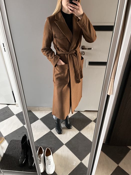 Wełniany płaszcz zimowy