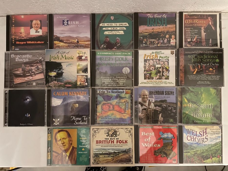 19 CD de Folk britânico, escocês, irlandês, galês