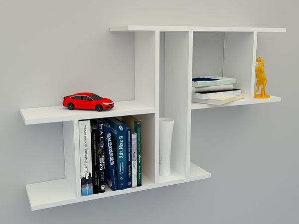 Полиця настінна ДСП, полиця книжкова, полка універсальна, полиця