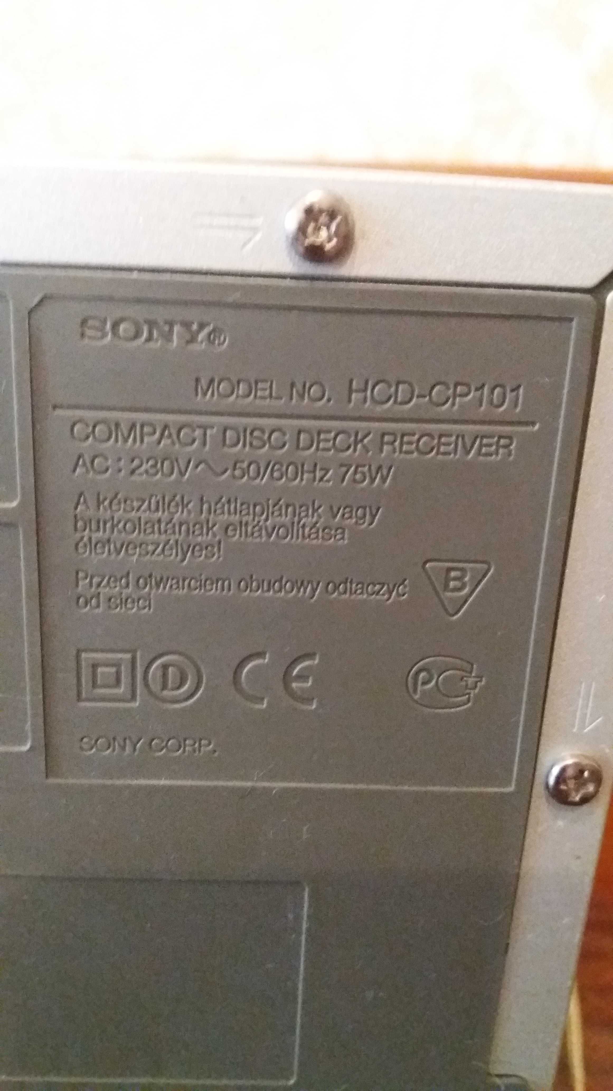 Музыкальный центр SONY HCD101.