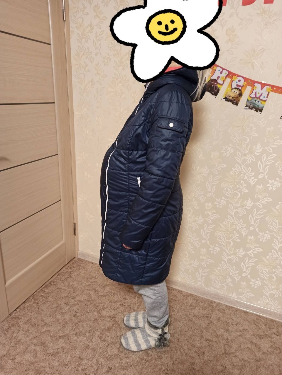 Продам зимовий пуховик для вагітних