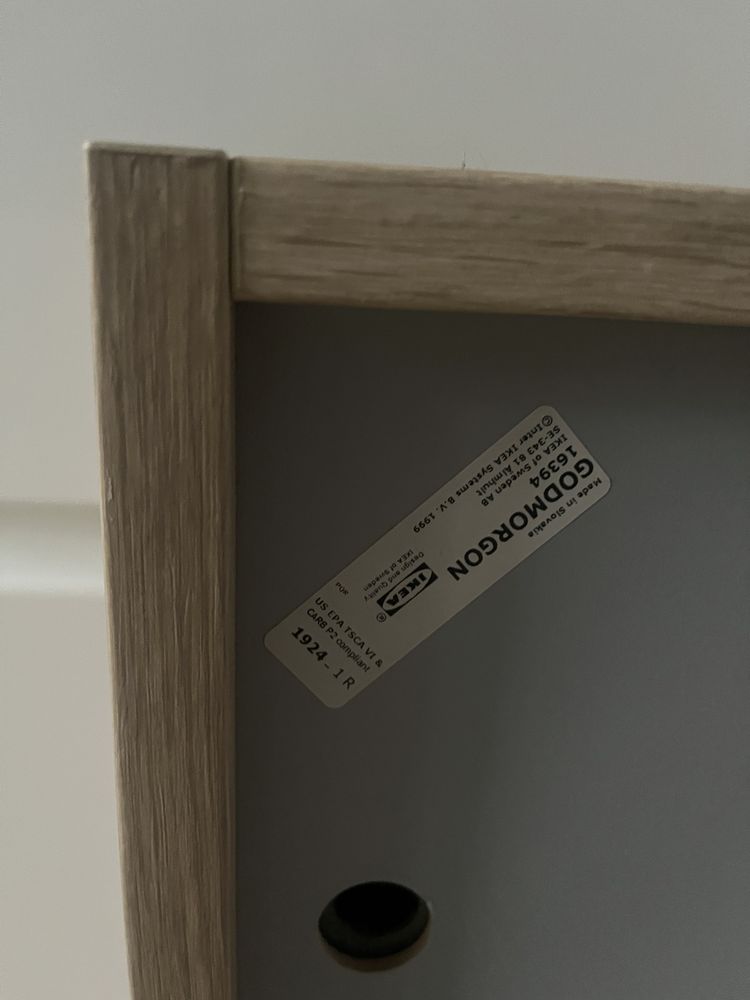 Godmorgon slim dąb bejcowany ikea 40x14x96cm.