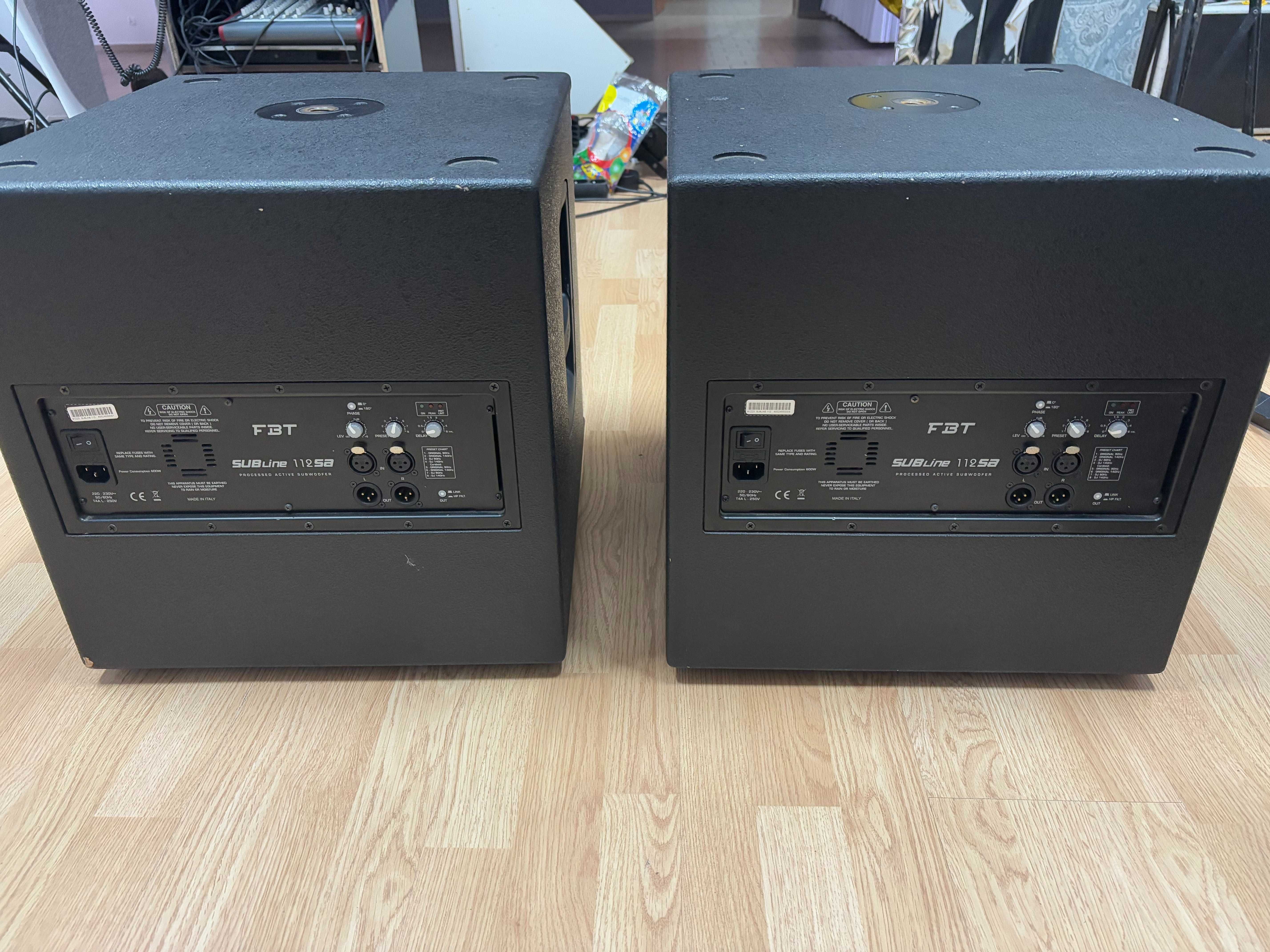 Nagłośnienie FBT  2x Ventis 206A , 2x  Subline 112sa