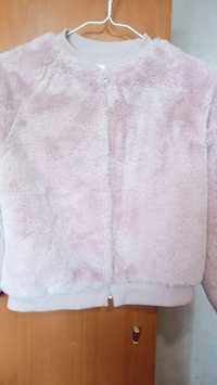 Розовая куртка из меха GAP
