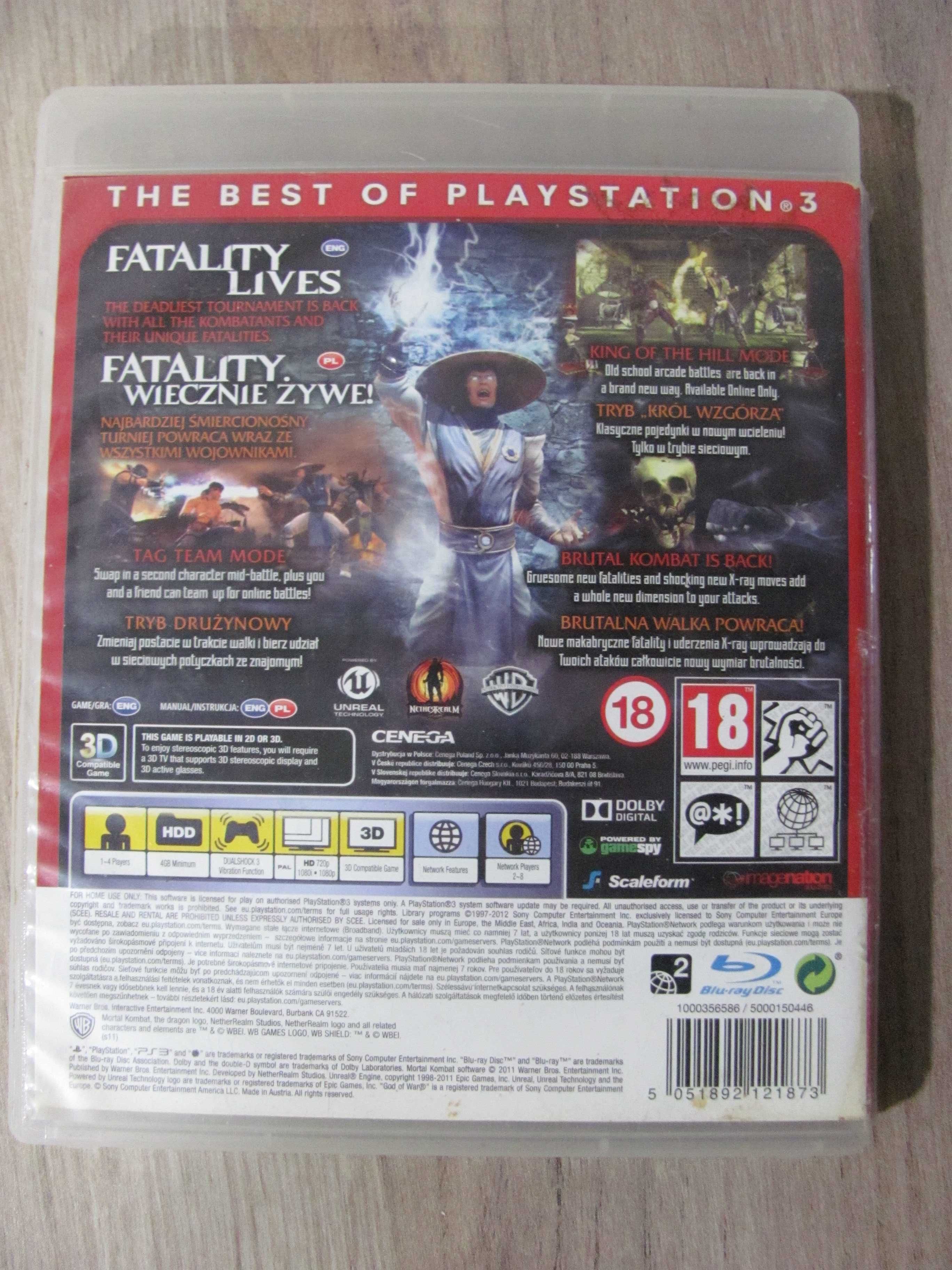 Gra MORTAL KOMBAT Essentials PS3 Playstation 3