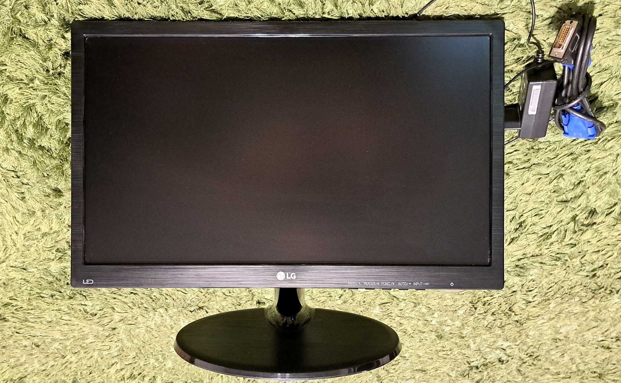 Monitor LG 19M38A 19 cali. W zestawie: kabel D-Sub i przejściówka DVI