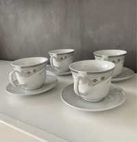 Yamasen zestaw 4 filizanek i talezykow japonska porcelana