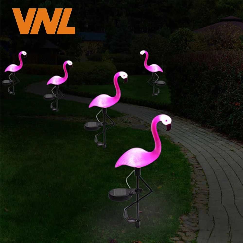 Lampa solarna flamingi 3szt