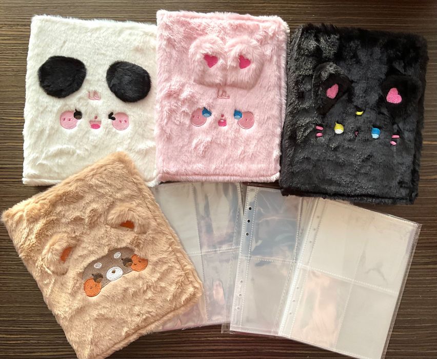 Пухнастий Біндер А5 + ФАЙЛИ на 160 карт кпоп kpop биндер для карт