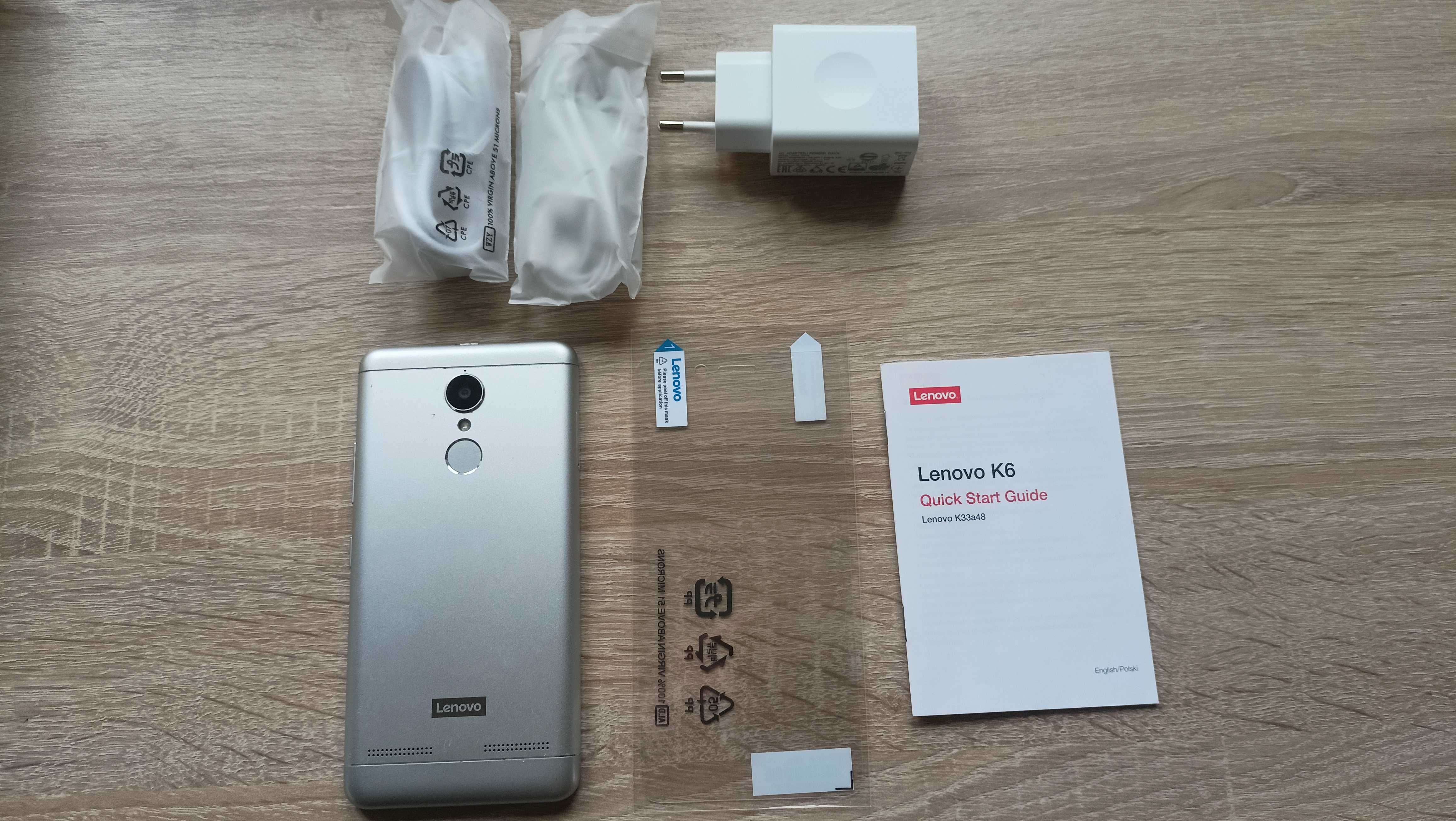 LENOVO K6  srebrny 2GB / 16GB pamięci wew.