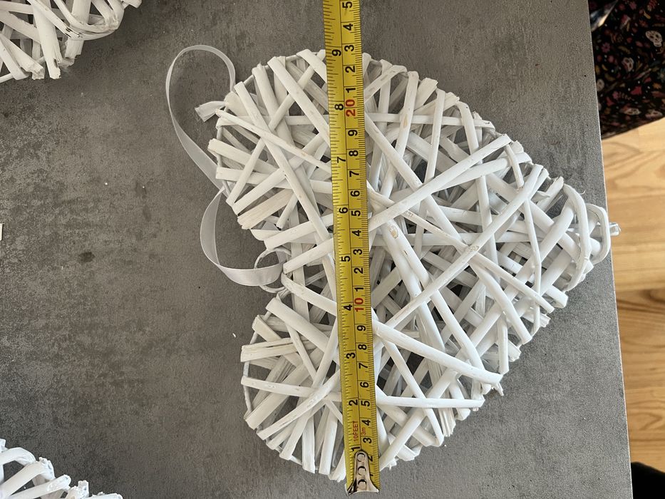 Ratanowe serca, wesele ozdoby, na dom, do kościoła