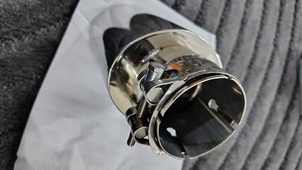 Końcówka wydechu owalna stal nierdzewna 115x95mm 2.5cala