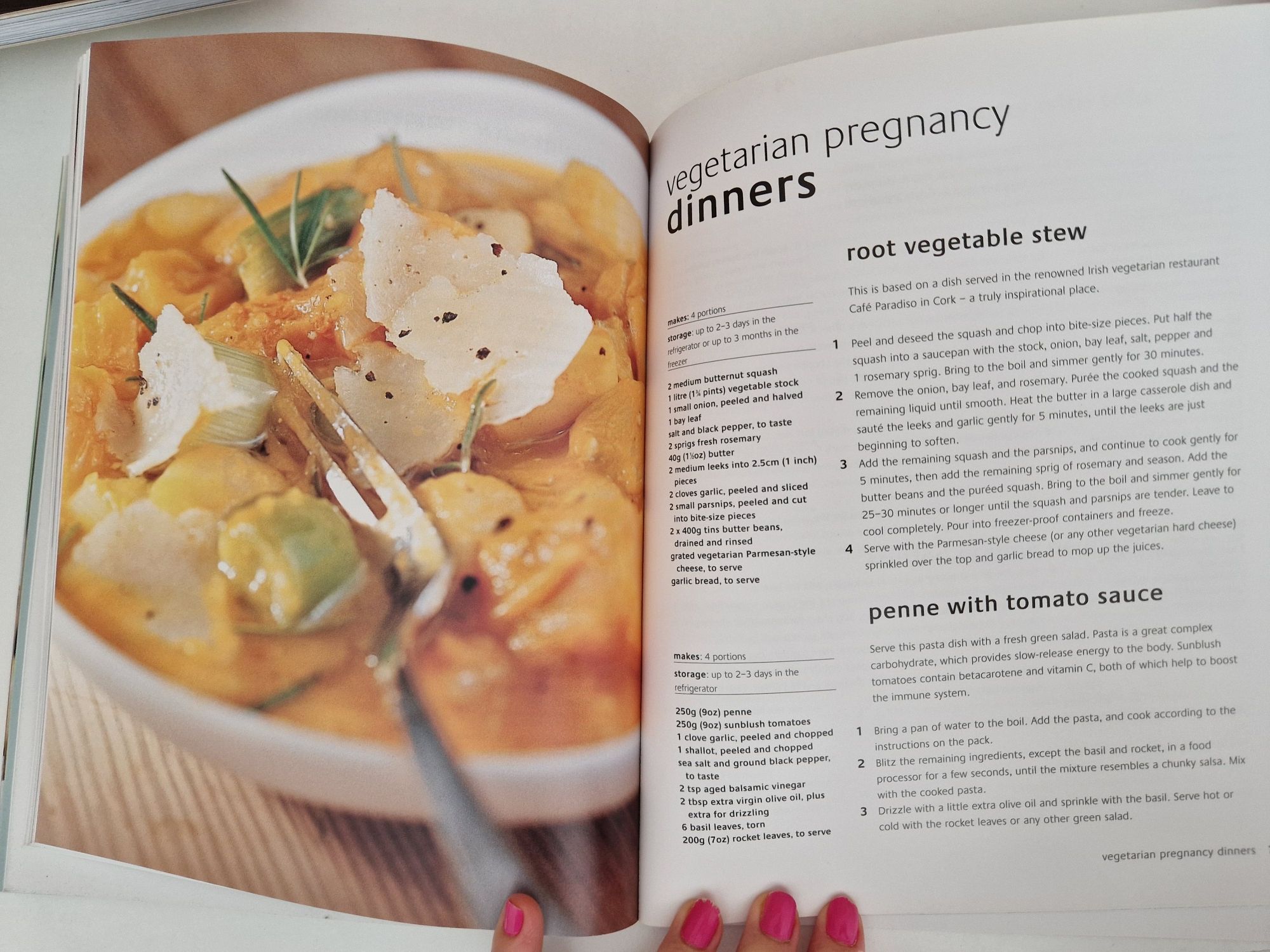 Livro " Vegetarian Pregnancy & Baby Book